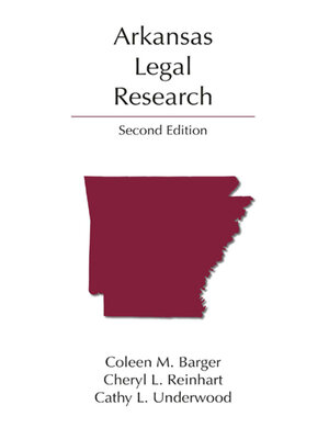 cover image of Arkansas Legal Research